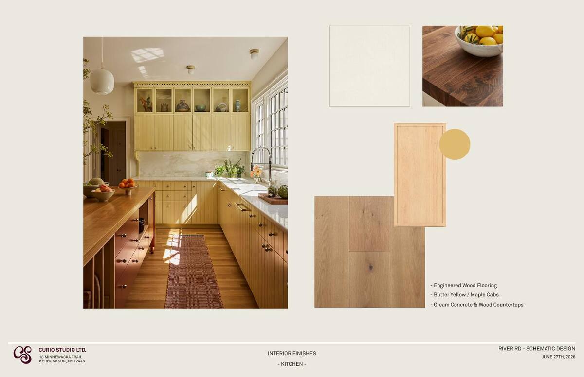 Kitchen interior finishes, River Rd